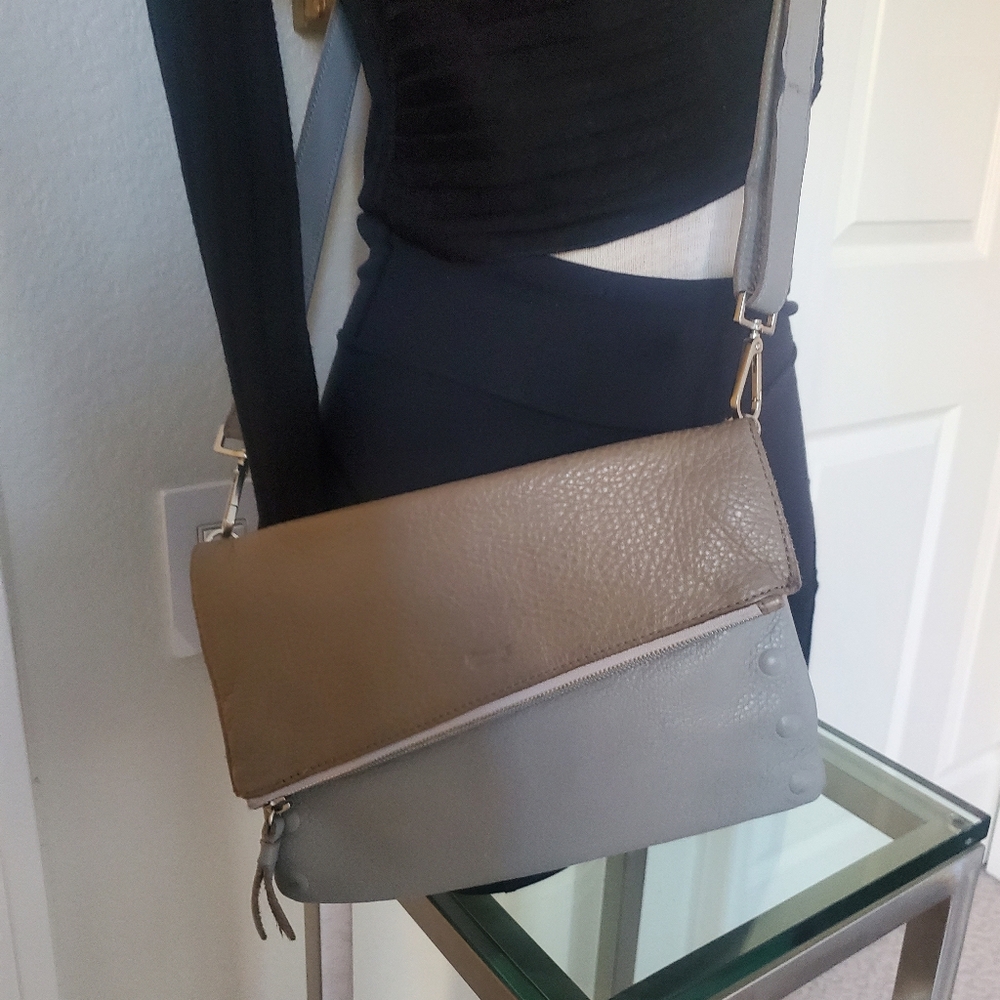 Hammit Dillon Stylish Gray Tan White Women's Bag